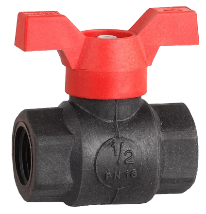 Краны шаровые пластиковые ВВ бабочка серия ЭКСПЕРТ купить в Ижевске