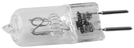 Лампа галогенная СВЕТОЗАР капсульная, прозрачное стекло, цоколь GY6.35, диаметр 13мм, 50Вт, 220В SV-44885-T купить в Ижевске