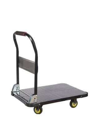 Тележка платформенная 600 кг TOR PH600 (800х500) со складной ручкой (пластиковые колеса 100 мм) 1024683 купить в Ижевске