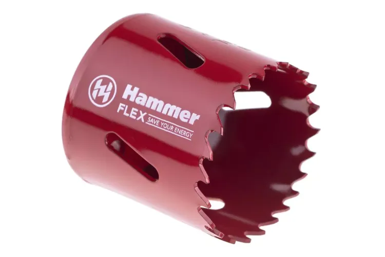 Коронка биметаллическая HAMMER Ф44х38мм 5/8" BiMETALL (224-009) купить в Ижевске