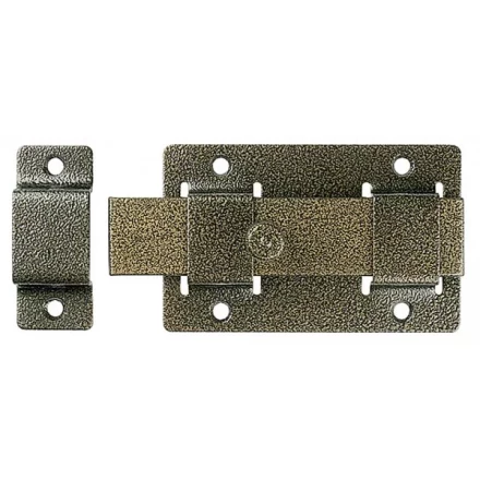 Задвижка накладная&quot;ЗД-02&quot;для дверей усилен, порошковое покрытие, цвет бронза, плоский засов 30х135х7мм, 75х115мм 37778-2 купить в Ижевске