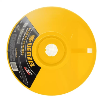 Воронка пластиковая 135 мм с металлическим ситом и гибким наконечником Denzel 537209 купить в Ижевске