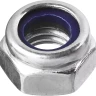 Гайка DIN 985 с нейлоновым кольцом, M10, 4 шт, кл. пр. 6, оцинкованная, ЗУБР 303586-10 купить в Ижевске
