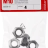 Гайка DIN 985 с нейлоновым кольцом, M10, 4 шт, кл. пр. 6, оцинкованная, ЗУБР 303586-10 купить в Ижевске