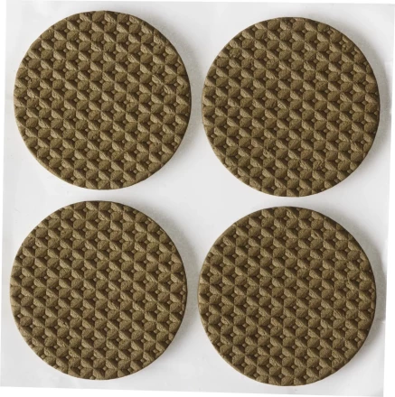 Накладки STAYER "COMFORT" на мебельные ножки, самоклеящиеся, ЭВА, коричневые, круглые - диаметр 35 мм, 4 шт 40914-35 купить в Ижевске