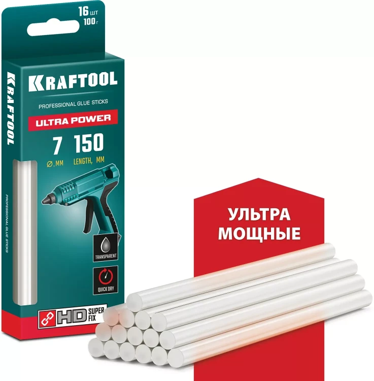 Стержни клеевые 06837-16 купить в Ижевске