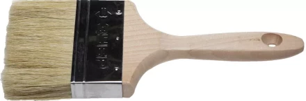 Кисть плоская ЗУБР &quot;УНИВЕРСАЛ-ЭКСПЕРТ&quot;, светлая натуральная щетина, деревянная ручка, 4&quot;/100мм 01005-100 купить в Ижевске
