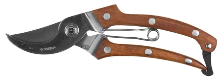 Секатор из нержавеющей стали с деревянными ручками, ЗУБР Эксперт 40103, рез до 22мм, 195мм 40103 купить в Ижевске