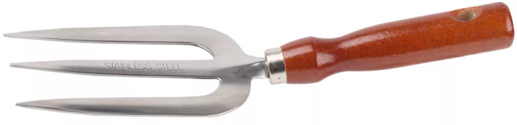 Вилка GRINDA посадочная из нержавеющей стали с деревянной ручкой, 280 мм 8-421119_z01 купить в Ижевске