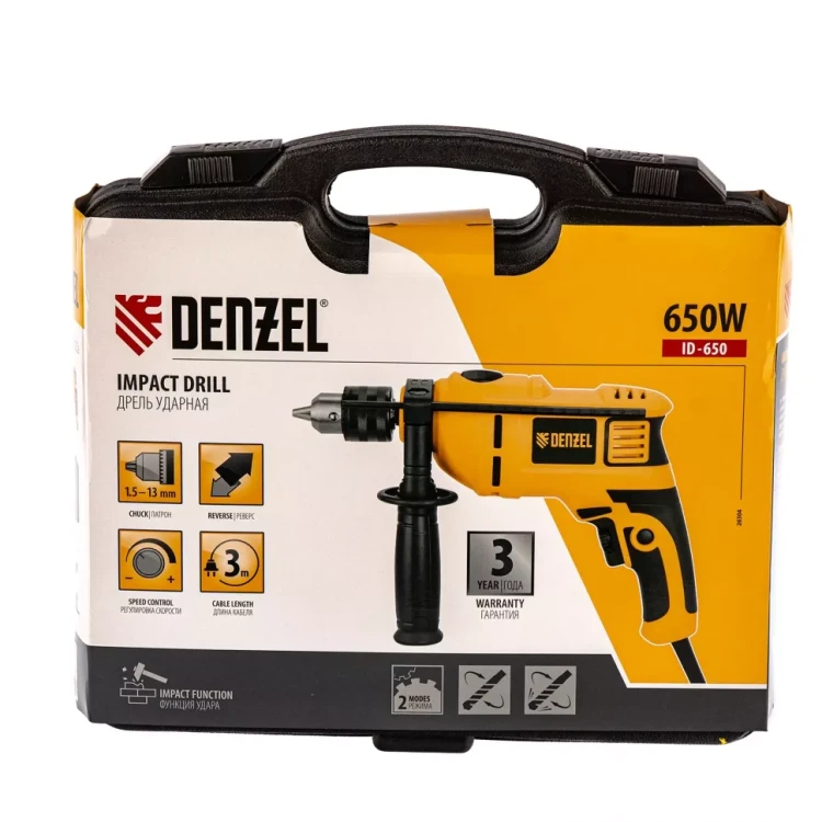 Дрель ударная ID-650 Denzel 26304 купить в Ижевске