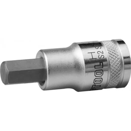 Торцовая бита-головка KRAFTOOL &quot;INDUSTRIE QUALITAT&quot;, материал S2, HEX, сатинированная, 1/2&quot;, H10 27908-10_z01 купить в Ижевске