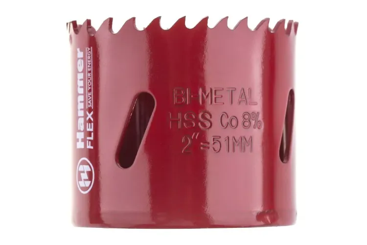 Коронка биметаллическая HAMMER Ф51х38мм 5/8" BiMETALL (224-010) купить в Ижевске