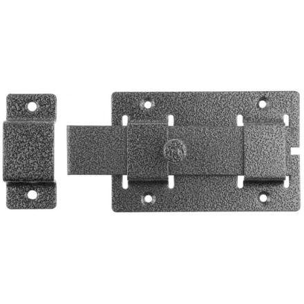 Задвижка накладная&quot;ЗД-02&quot;для дверей усиленная, порошковое покрытие, цвет серебро, плоский засов 30х135х7мм, 75х115мм 37776-2 купить в Ижевске