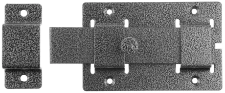 Задвижка накладная&quot;ЗД-02&quot;для дверей усиленная, порошковое покрытие, цвет серебро, плоский засов 30х135х7мм, 75х115мм 37776-2 купить в Ижевске