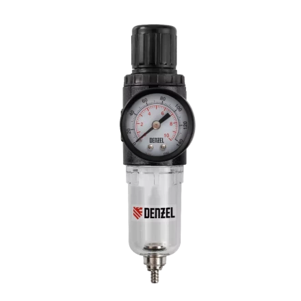 Фильтр-регулятор Denzel FR1500, 10 бар, 1500 л/мин, 1/4", 57459 купить в Ижевске