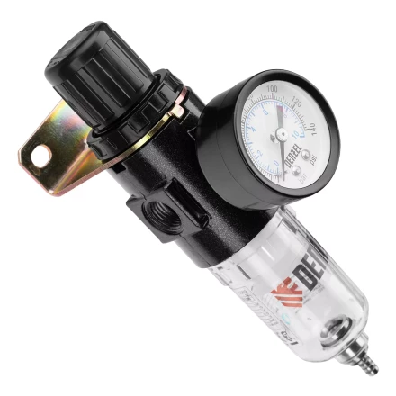 Фильтр-регулятор Denzel FR1500, 10 бар, 1500 л/мин, 1/4", 57459 купить в Ижевске