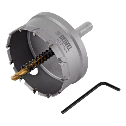 Коронка по металлу твердосплавная, 73 мм Denzel 724021 купить в Ижевске