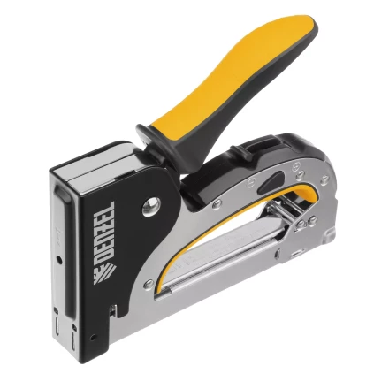 Степлер мебельный Denzel 40211, стальной корпус, быстрая загрузка, регул. силы удара, тип 53, 4-14 мм купить в Ижевске