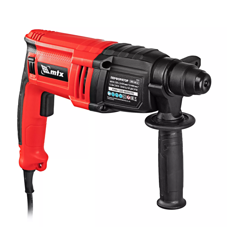 Перфоратор электрический MTX MRH-600-22, SDS-Plus, 600 Вт, 2,2 Дж, 3+1 режима 26682 купить в Ижевске