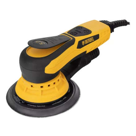 Машина шлифовальная орбитальная бесщет Denzel OS-150-BL 27606, 350 Вт, 4000-10000 об/мин купить в Ижевске