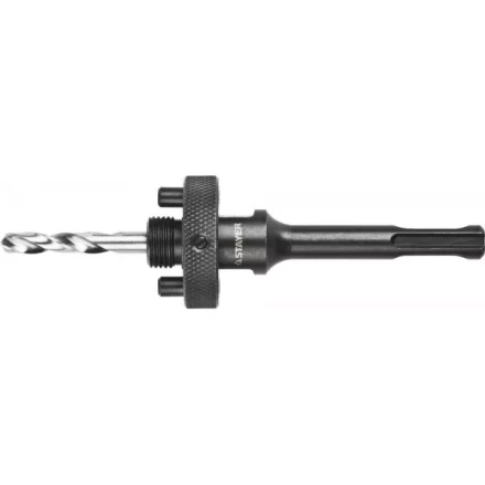 Державка STAYER &quot;PROFESSIONAL&quot; с пружинным фиксатором для коронок 32-200мм, быстросъёмная, хвостовиком SDS+ 29552 купить в Ижевске