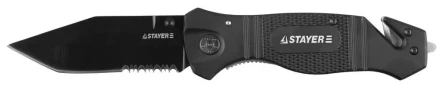 Нож STAYER "PROFI" складной, металлическая рукоятка, стеколобой, дополнительный резак,лезвие 85мм 47622 купить в Ижевске