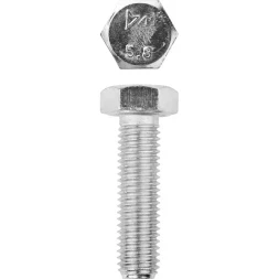 Болт ЗУБР "МАСТЕР" с шестигранной головкой, ГОСТ 7798-70, класс прочности 5.8, оцинкованный, M12x50мм, 5кг 303080-12-050