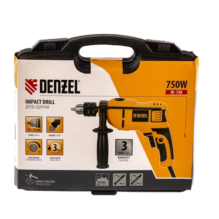 Дрель ударная ID-750 Denzel 26307 купить в Ижевске