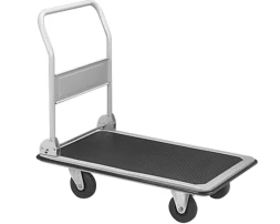 Тележка платформенная 800 кг TOR PH800 (1020х620) со складной ручкой (пластиковые колеса 125 мм) 1024685