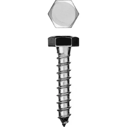 Шурупы ЗУБР "МАСТЕР" с шестигранной головкой, оцинкованные, 6x40мм, 110шт 4-300451-06-040 купить в Ижевске