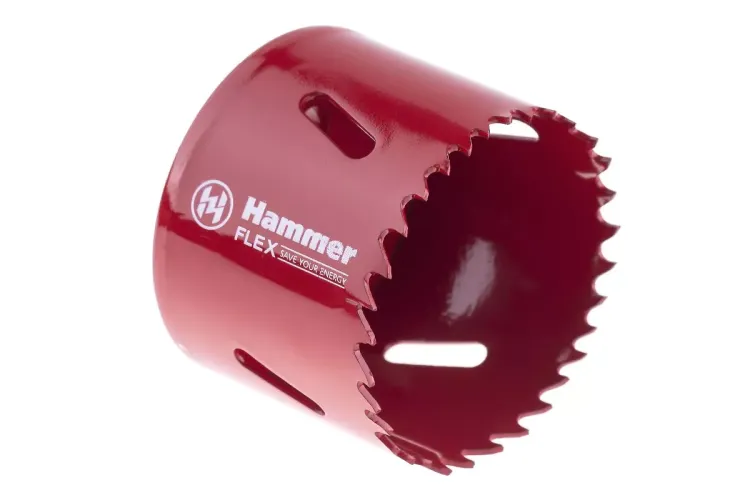 Коронка биметаллическая HAMMER Ф57х38мм 5/8" BiMETALL (224-011) купить в Ижевске