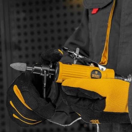 Пневмошлифмашина прямая Denzel 57464 PGS25000, 25000 об/мин, 10 шлиф. камней, цанга - 3, 6 мм, 113 л/мин купить в Ижевске