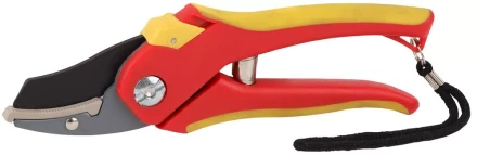 Секатор GRINDA двухкомпонентные ручки, обычный механизм, без эфеса, округлые лезвия с упорной наковальней, 205мм 8-423203_z01 купить в Ижевске