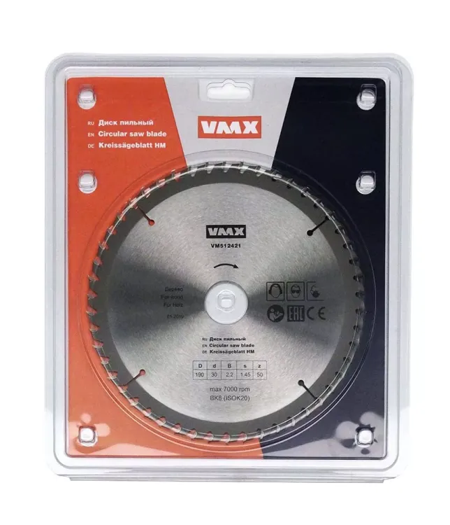 Диск пильный ф190х30 z50 дерево VMX 512421 купить в Ижевске