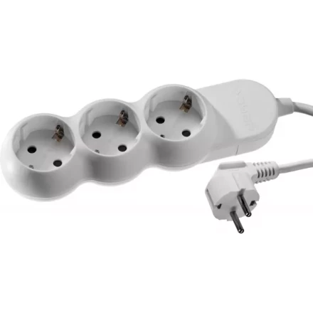 Удлинитель ЗУБР &quot;МАСТЕР&quot; электрический, ПВС сечение 1кв мм, заземление, 3 гнезда, макс мощн 3500Вт, 5м 55038-5 купить в Ижевске