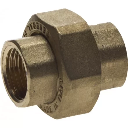Соединитель GENERAL FITTINGS с накидной гайкой, латунь, г/г, 1/2&quot; 51037-G/G-1/2 купить в Ижевске