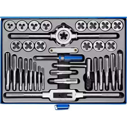 Набор метчиков и плашек ЗУБР &quot;ПРОФЕССИОНАЛ&quot;, сталь Р6М5, 35 предметов 28110-H35 купить в Ижевске