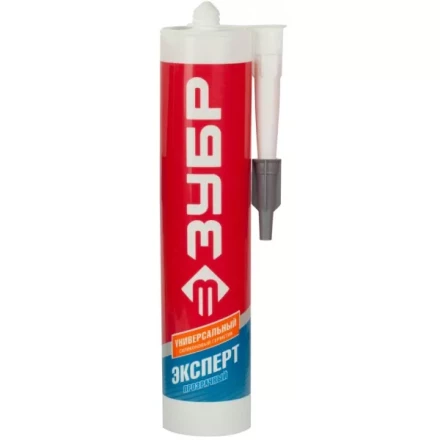 Герметик силиконовый ЗУБР &quot;ЭКСПЕРТ&quot; прозрачный, универсальный, 280мл 41233-2 купить в Ижевске