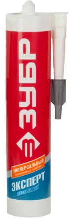 Герметик силиконовый ЗУБР &quot;ЭКСПЕРТ&quot; прозрачный, универсальный, 280мл 41233-2 купить в Ижевске