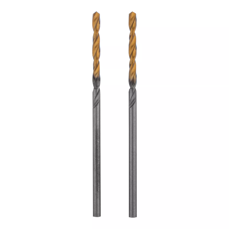 Сверло спиральное по металлу Denzel 2 x 49 мм, Р6М5, Golden Tip , 2шт., 718223 купить в Ижевске
