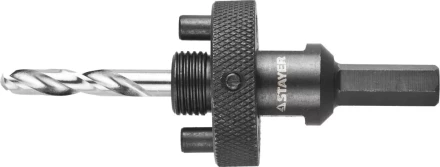 Державка STAYER &quot;PROFESSIONAL&quot; с пружинный фиксатором для коронок 32-200мм, быстросъёмная, шестигранным хвостовиком, резьба 5/8 29550 купить в Ижевске