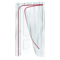 Пленочная дверь на молнии типа L 220x120cm с малярной лентой 2,5смх10м Matrix 88758