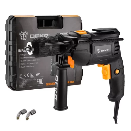 Дрель ударная DEKO DKID600W, 063-4163, в кейсе купить в Ижевске