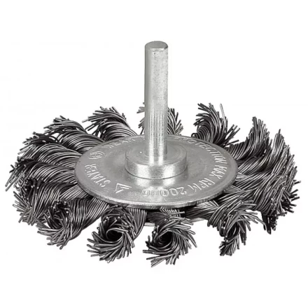 ЗУБР &quot;ЭКСПЕРТ&quot;. Щетка дисковая для дрели, широкая, жгутированная стальная проволока 0,5мм, 75мм 3522-075-2_z01 купить в Ижевске