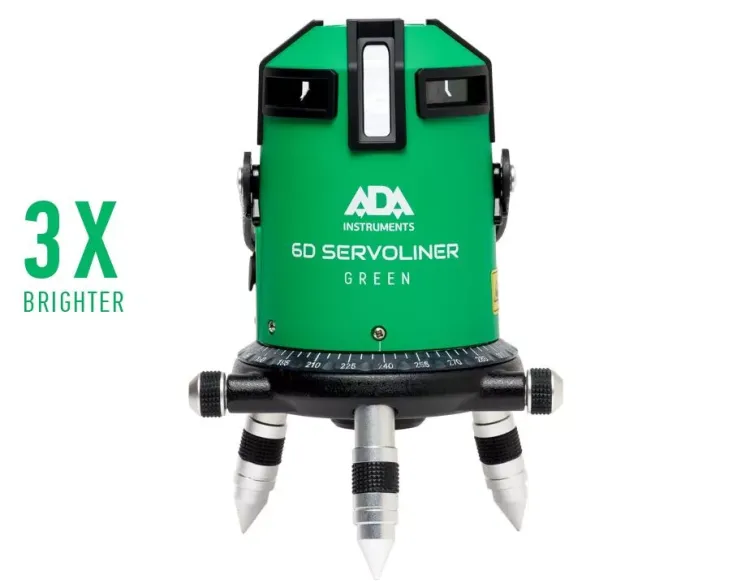 Построитель лазерных плоскостей ADA 6D Servoliner GREEN с калибровкой ADA купить в Ижевске