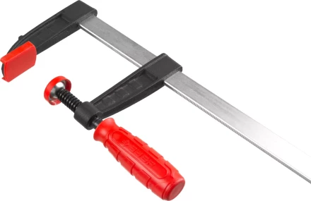 Струбцина ЗУБР &quot;МАСТЕР&quot;, тип &quot;F&quot;, пластмассовая ручка, стальная закаленная рейка, 80х300мм 32150-080-300 купить в Ижевске