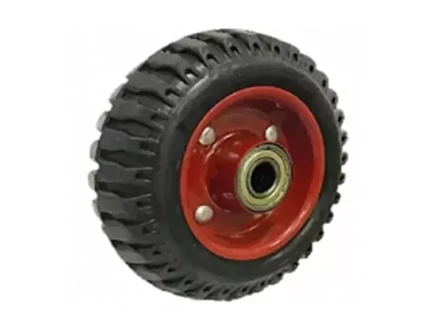 Колесо литое резиновое 200 мм PF200 с протектором и кронштейном 1031463 купить в Ижевске