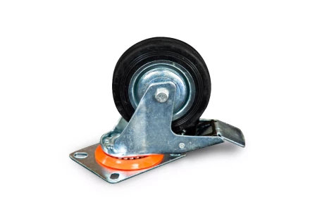 Колесо поворотное резина SCb 42 100 мм с тормозом (N) 1024166 купить в Ижевске
