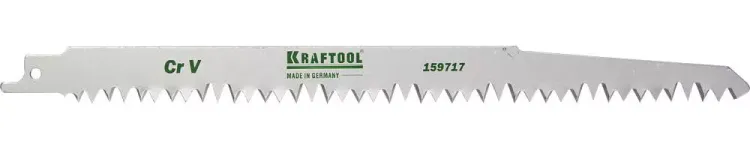 Полотно KRAFTOOL "INDUSTRIE QUALITAT", S1531L, для эл/ножовки, Cr-V, по дереву, шаг 5-6,5мм, 280мм 159717 купить в Ижевске