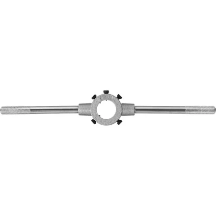 Плашкодержатель, ЗУБР Мастер 28141-30, с центровочными и прижимными винтами, 30х11мм для М10, L - 275мм 28141-30_z01 купить в Ижевске